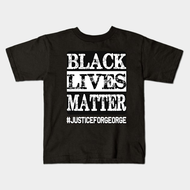 black lives matter george floyd 2020 Kids T-Shirt by DODG99